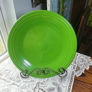 Retired Fiestaware Shamrock Green Round 10 1/2 Dinner Plate Very Good Condition
